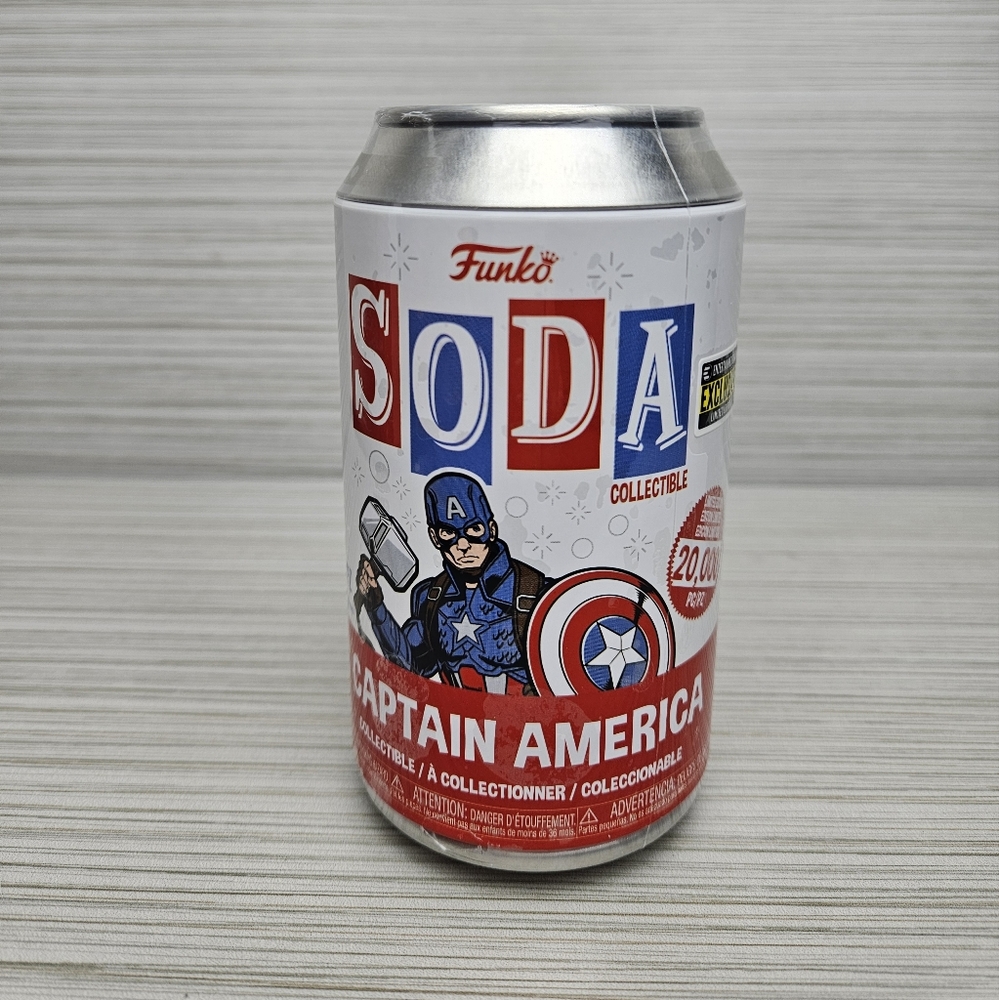 Funko SODA Captain America Mjölnir Avengers End Game Vinyl Figure